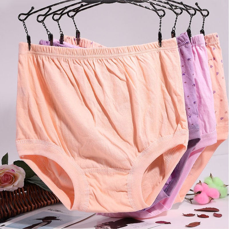 Underpants Shorts Elderly Old Lady Plus Size Cotton 70 Year Old Underwear Big Mother-In-Law Female Mother High Waist Grandma - Image 4